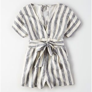 AE Striped Kimono Romper